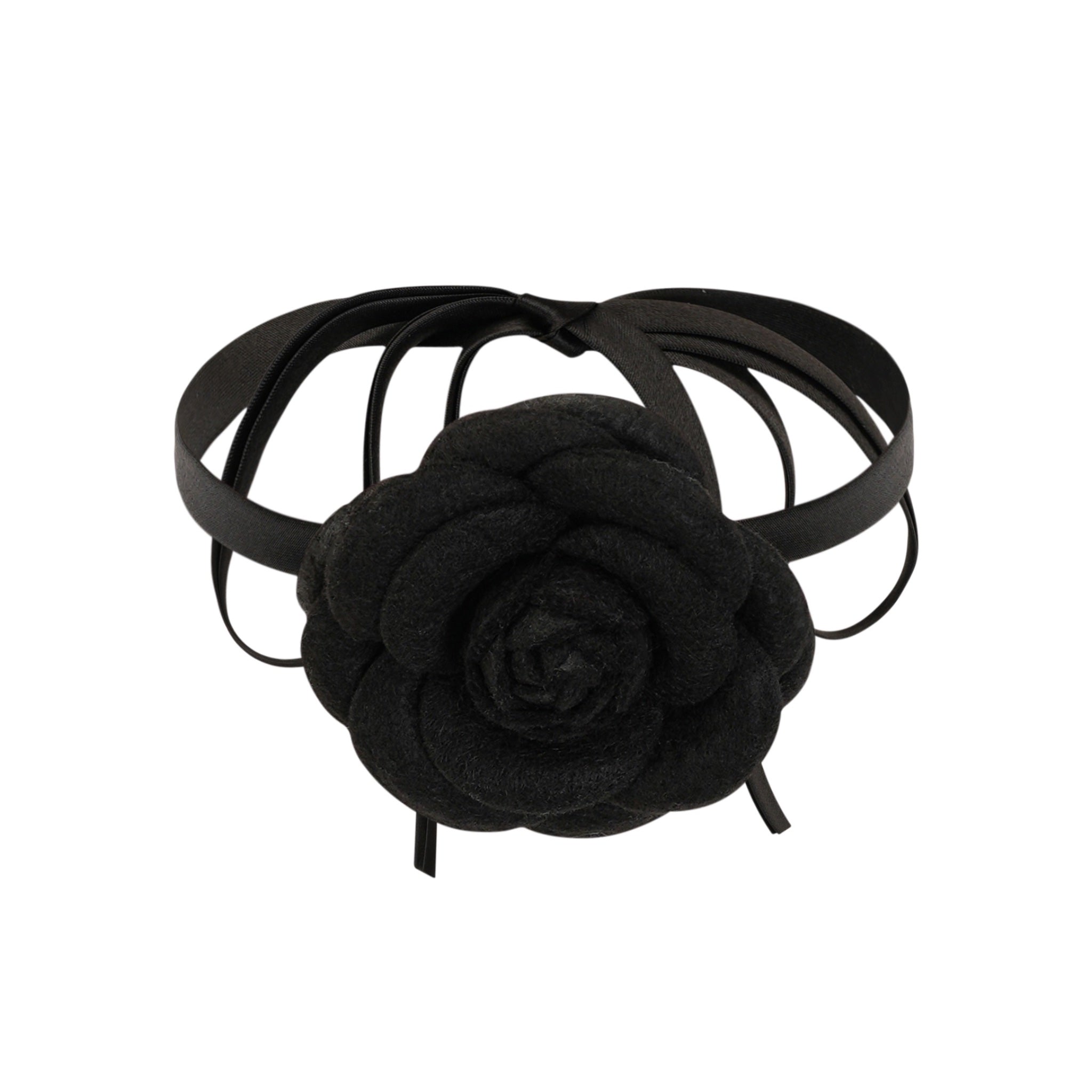 Chokers Necklace Black Flower  Women Necklace Black Flowers