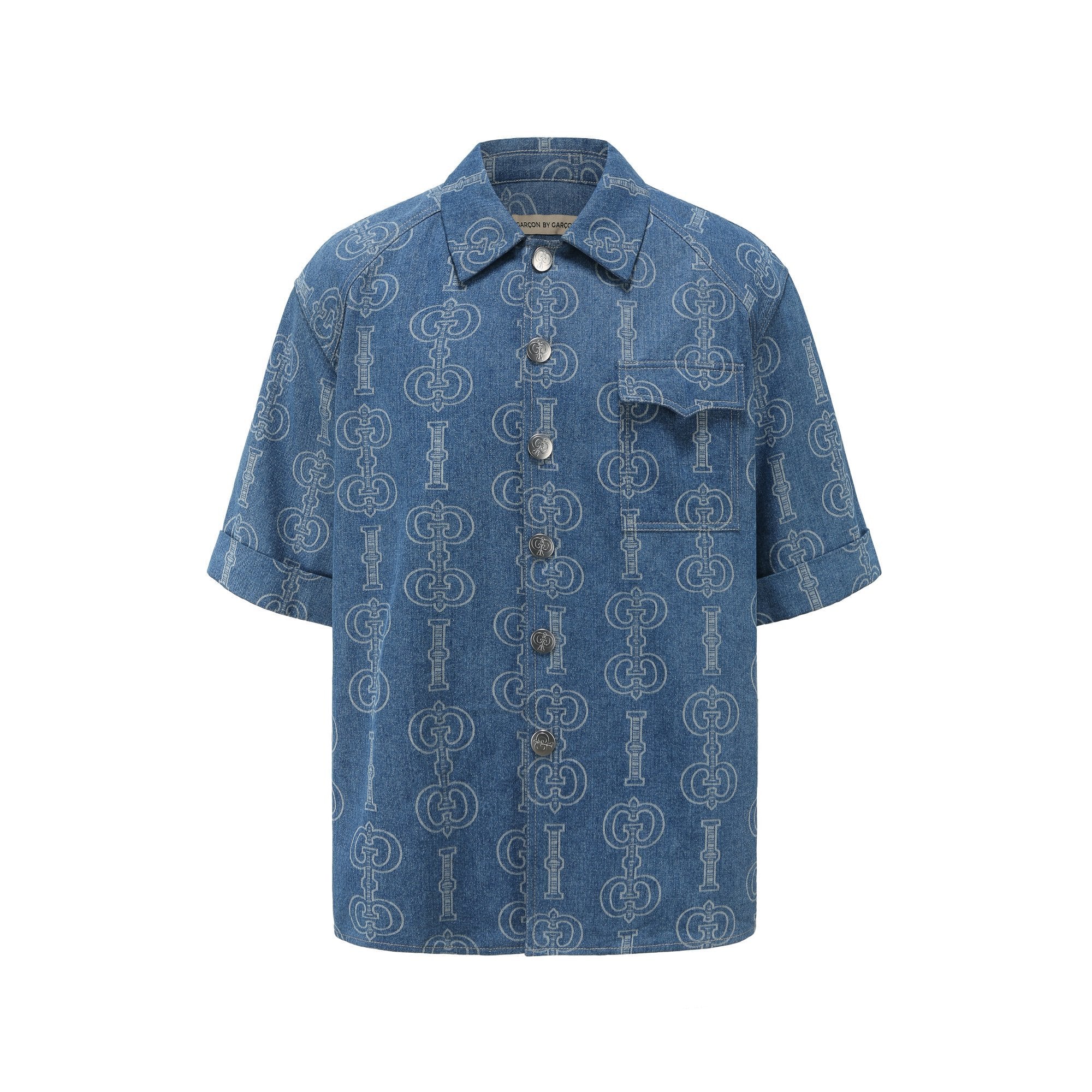 Monogram hotsell denim shirt