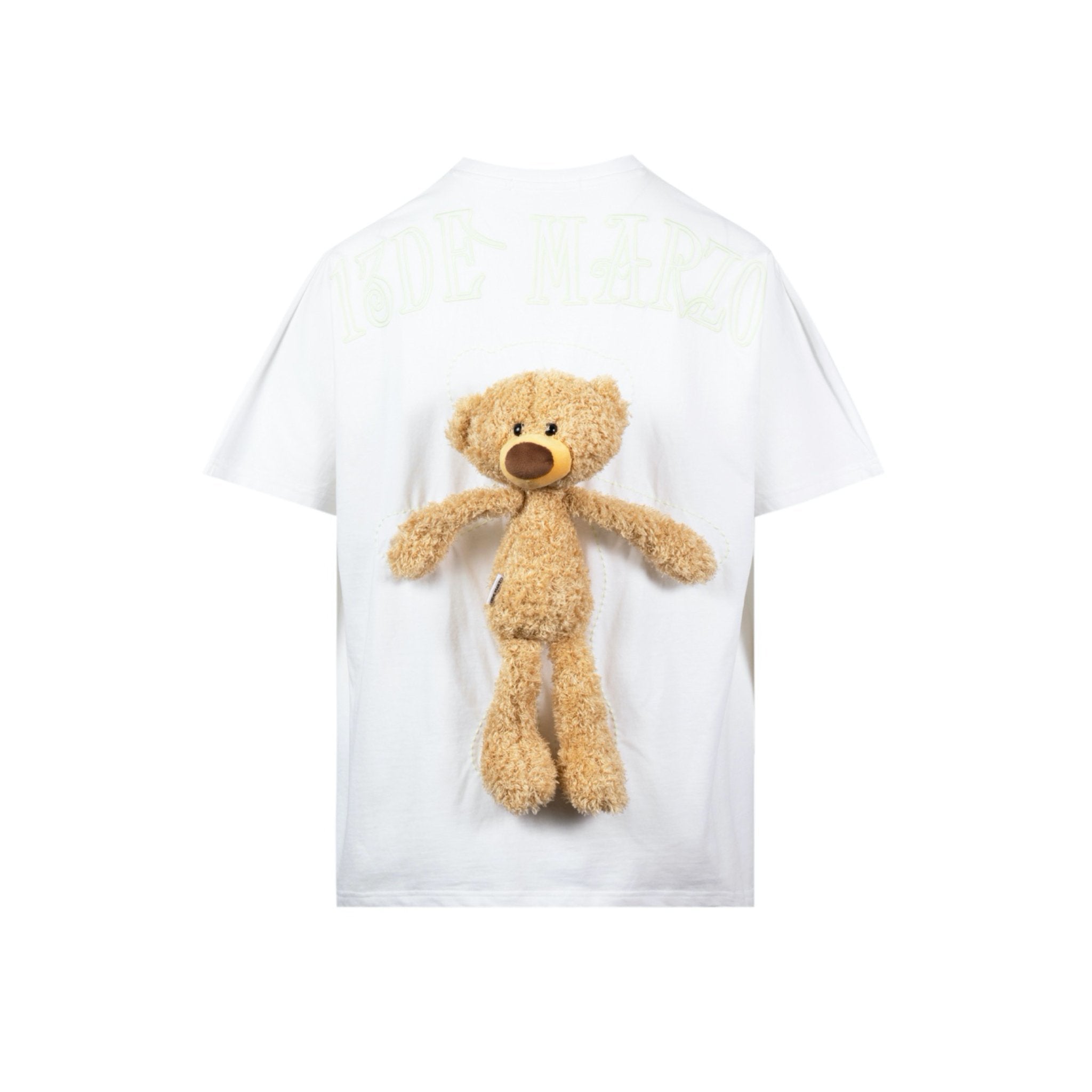 13de Marzo Fluorescence Palda Bear T-Shirt White