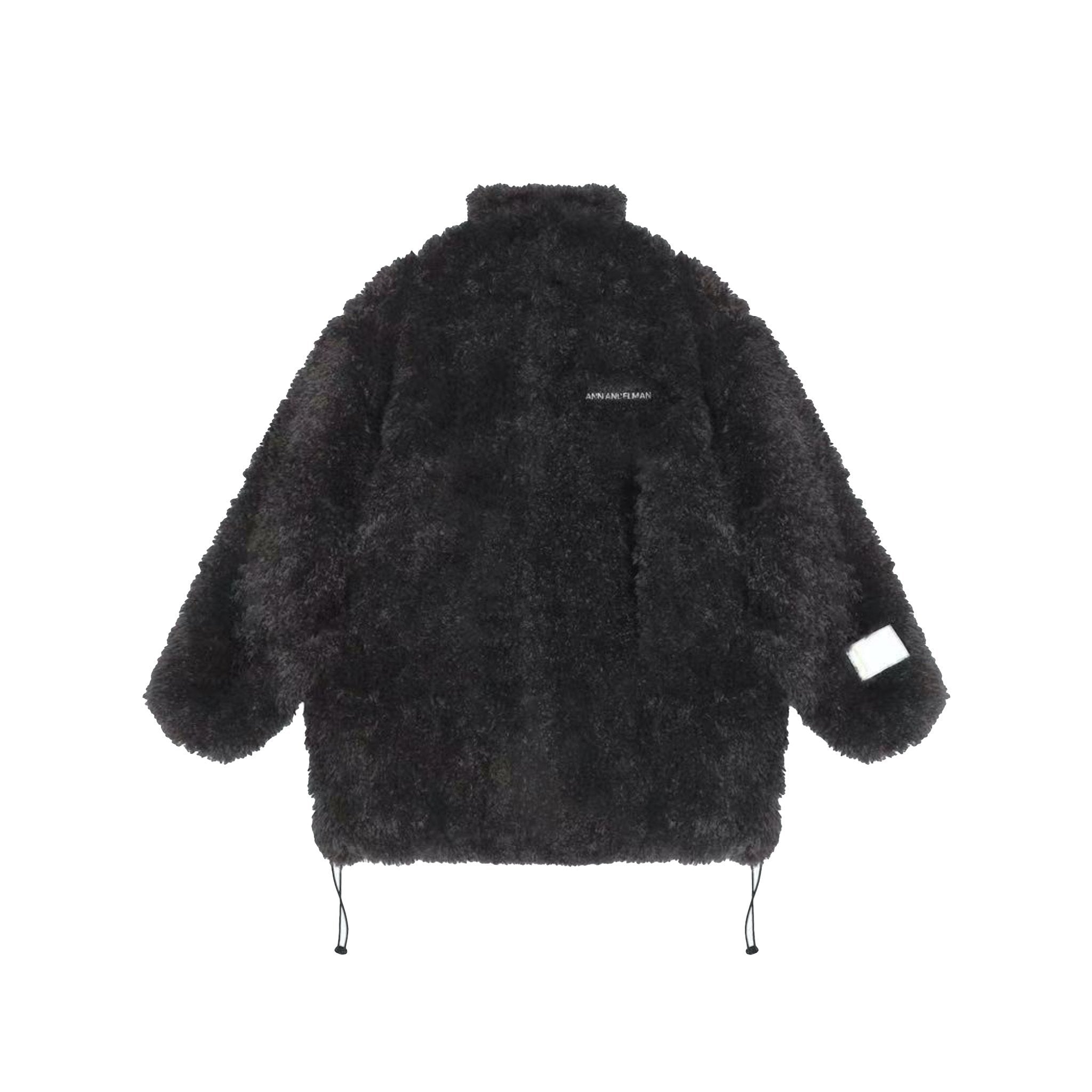 ANN ANDELMAN Gray Oversized Fur Coat | MADA IN CHINA