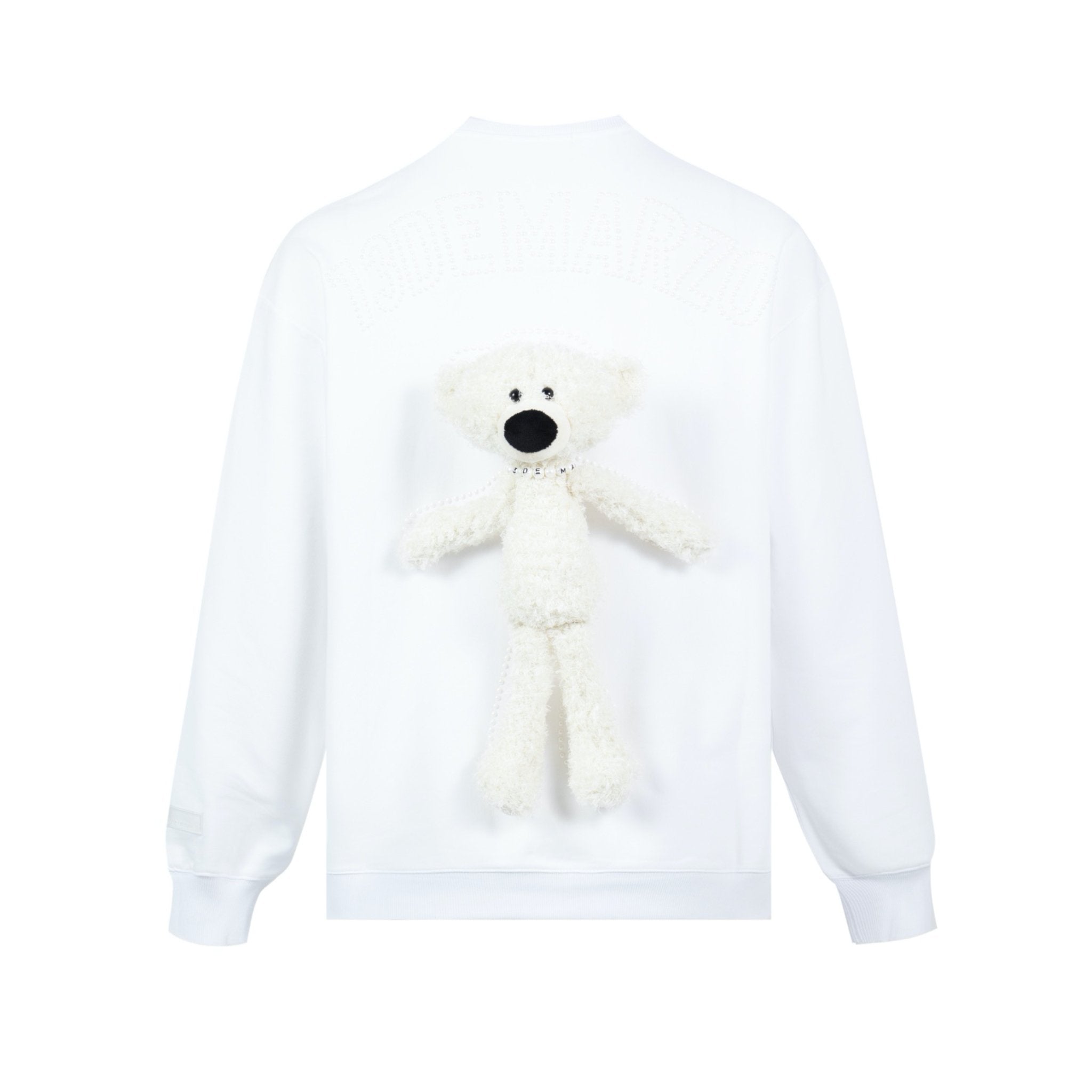 13DE MARZO Pearl Palda Bear Sweater White