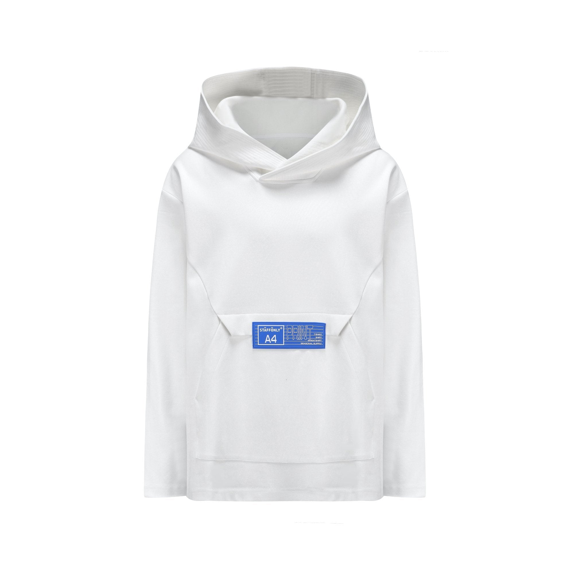 STAFF ONLY White A4-Box Hoodie | MADA IN CHINA