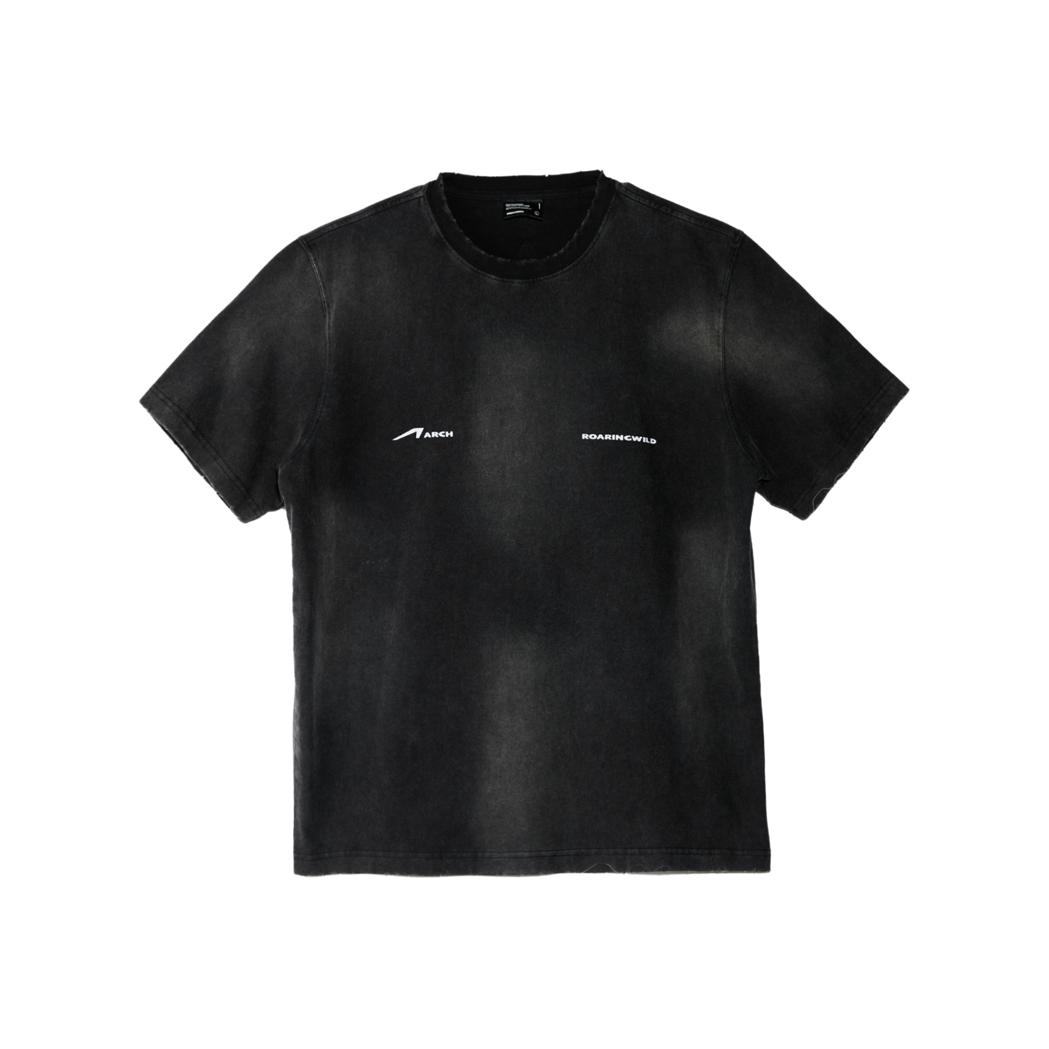 Charcoal Gray Aged Logo Short Sleeve T-Shirt