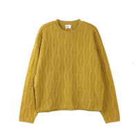 Ginger Fish Scale Textured Sweater