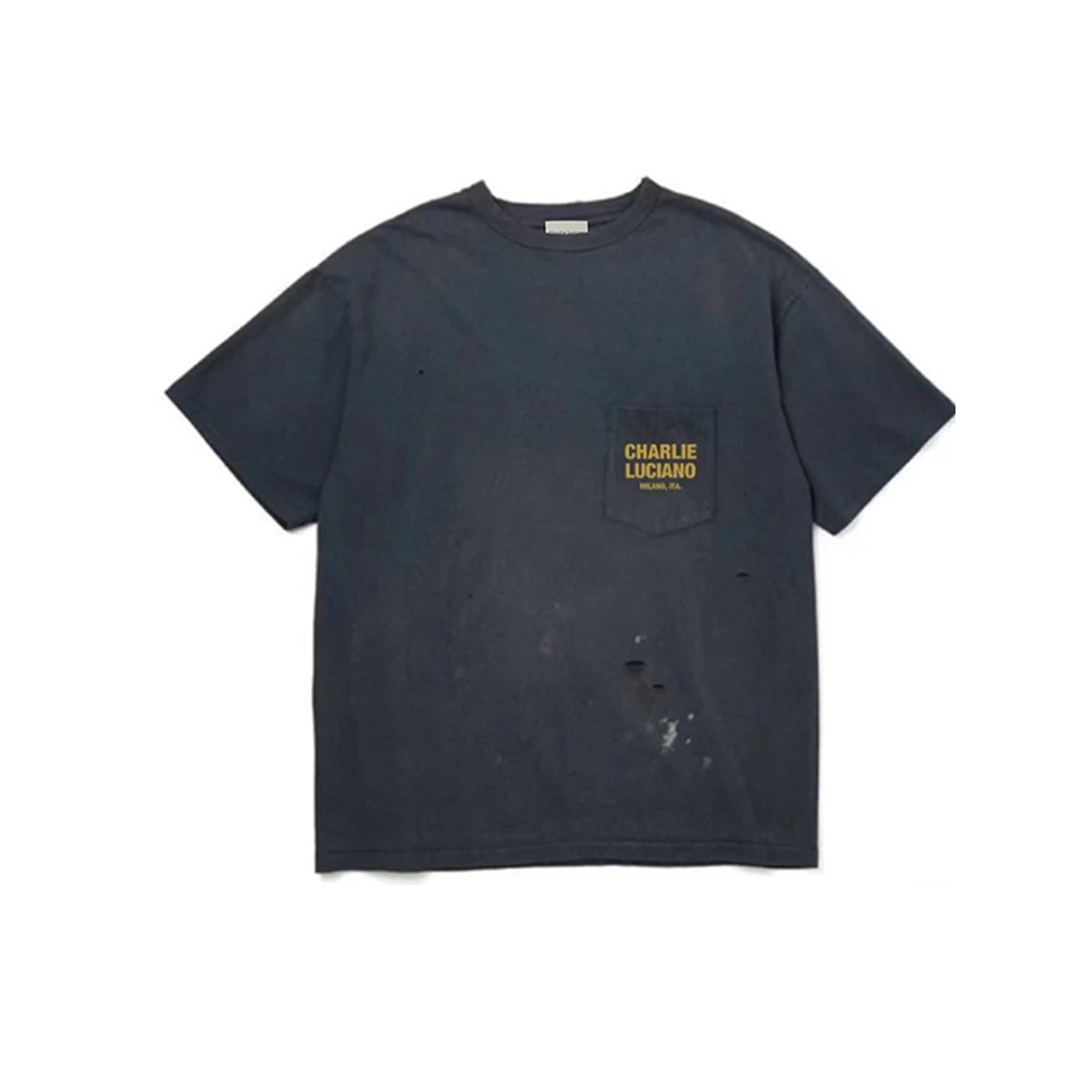 Dark Gray Flame Scarecrow Vintage Short-Sleeved T-Shirt
