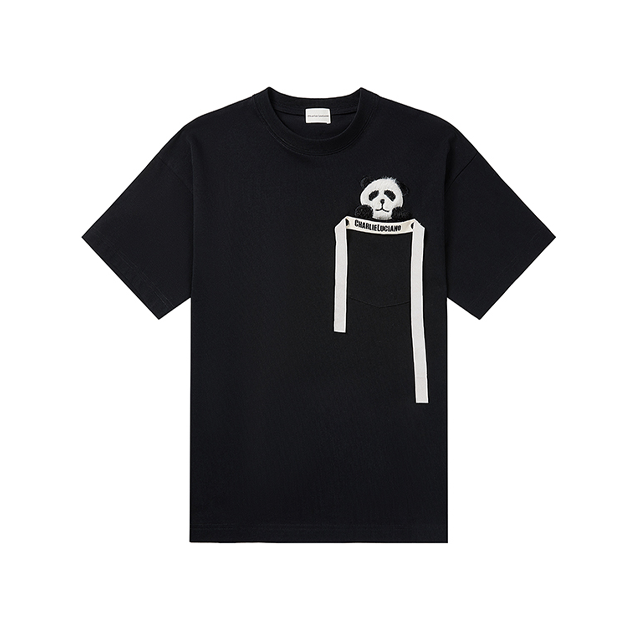 Black Papa Panda Short Sleeve T-Shirt