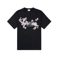 Black Sakura Logo Short-Sleeved T-Shirt