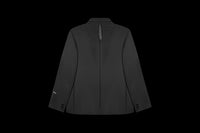 Black Customized Adjustable Double-Breasted Jacket