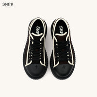 Compass Rove Skater Shoes Black And White