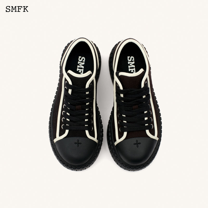 Compass Rove Skater Shoes Black And White