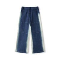 LOST IN ECHO Acid-washed Wide-leg Jeans with Large Pockets | MADA IN CHINA