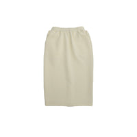 ilEWUOY Air Layer Double Waist Skirt in White | MADA IN CHINA