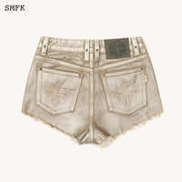 SMFK Ancient Myth Golden Snake Short Jeans | MADA IN CHINA