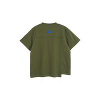 ARCH Army Green Mismatched Crop Short Sleeve T - Shirt | MADA IN CHINA