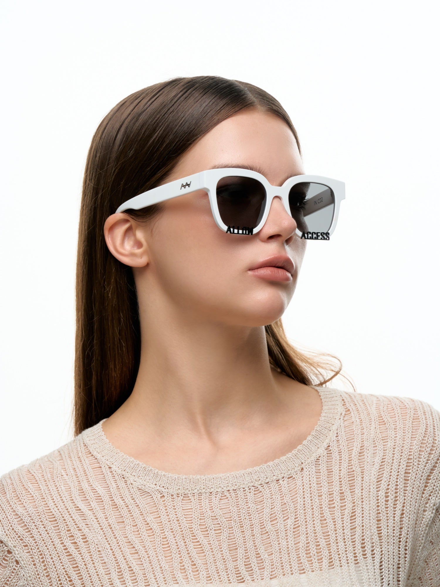Allow Access Attraction Series Inception Sunglass In White | MADA IN CHINA