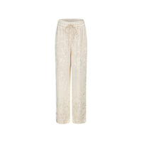 EtheClouds Beige Straight - leg Dark Pattern Trousers | MADA IN CHINA