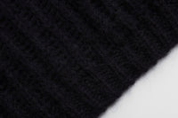 Maca Kaka Black Bud Sleeve Knit Top | MADA IN CHINA