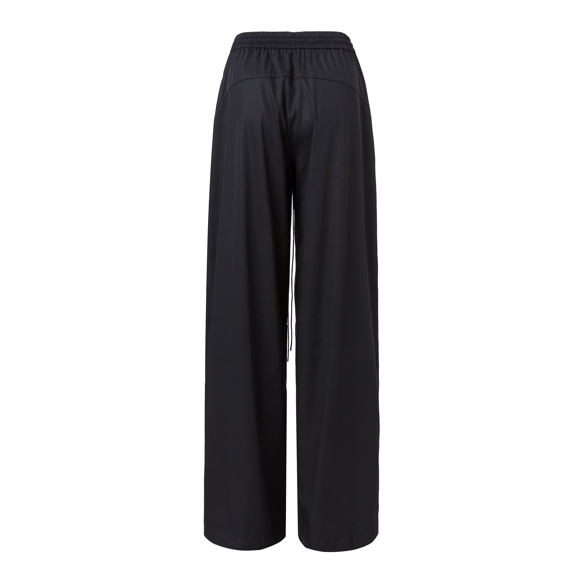Ther. Black Cargo Wide-leg Trousers | MADA IN CHINA