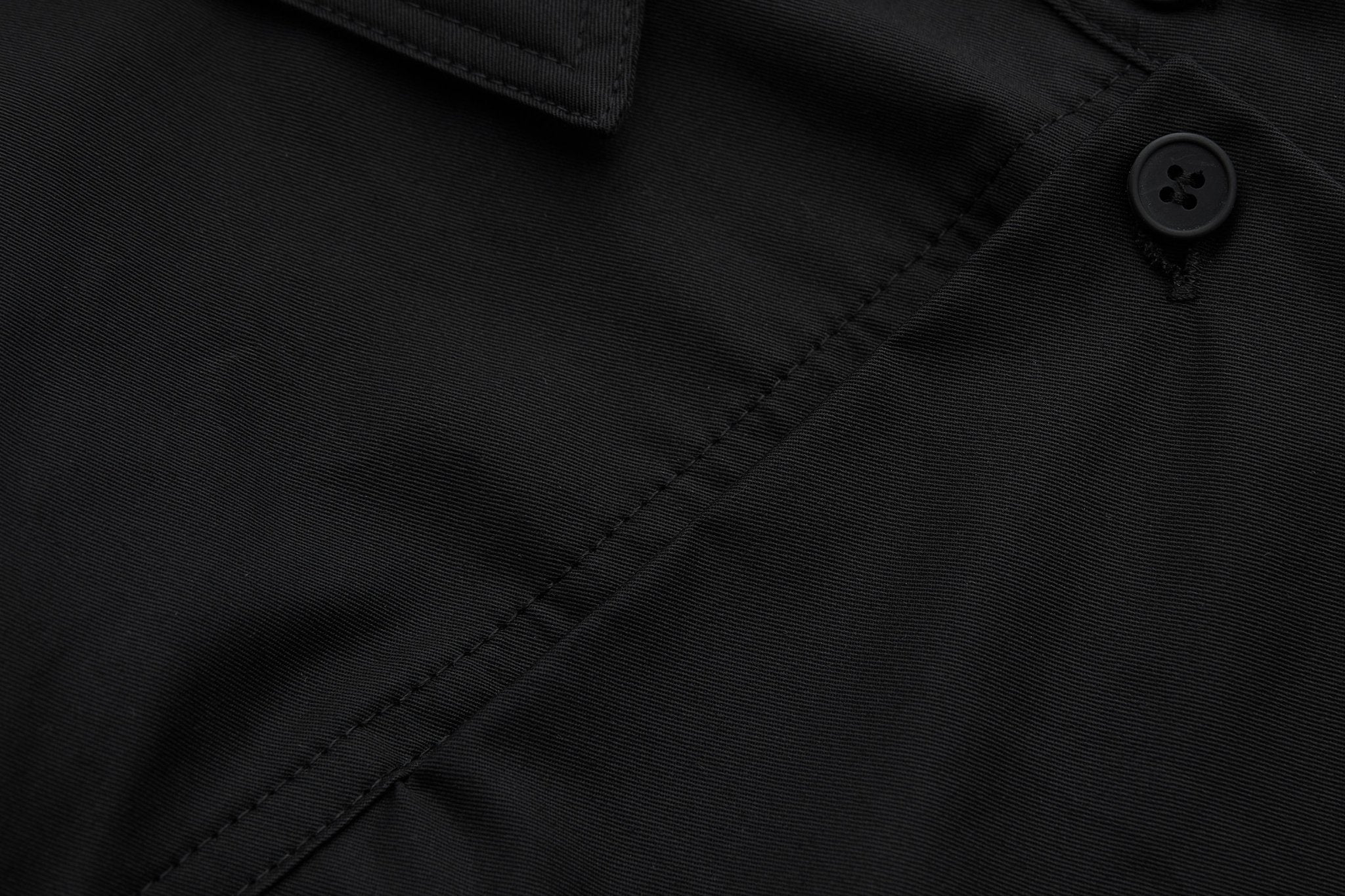 Maca Kaka Black Deconstructed Cropped Shirt | MADA IN CHINA