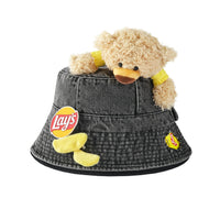 13DE MARZO Black Lay's Flavor Bear Bucket Hat | MADA IN CHINA