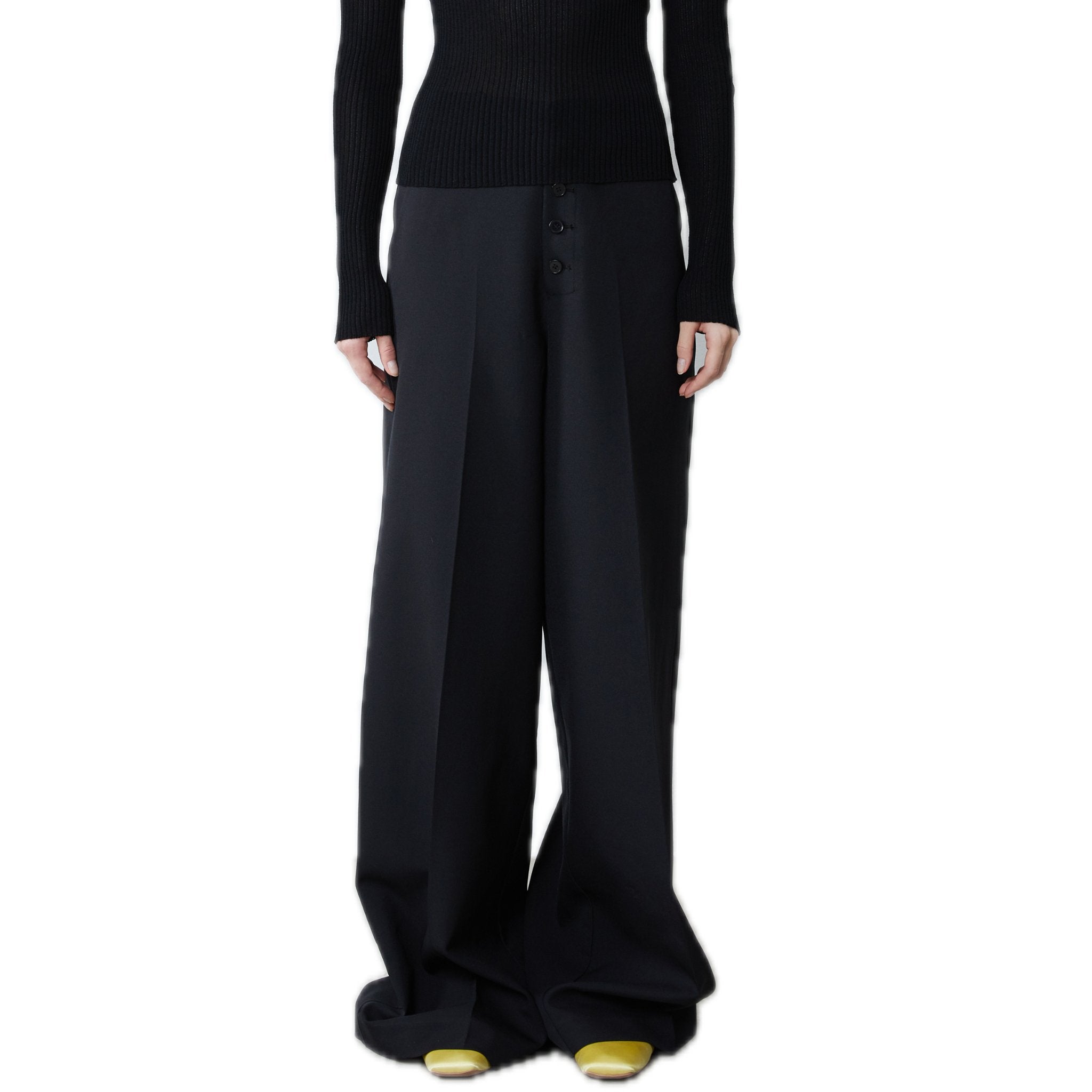 FENGYI TAN Black Loose Suit Straight Pants | MADA IN CHINA