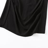 Ther. Black Ruched Skirt | MADA IN CHINA