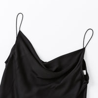 Ther. Black Silk Camisole Top | MADA IN CHINA
