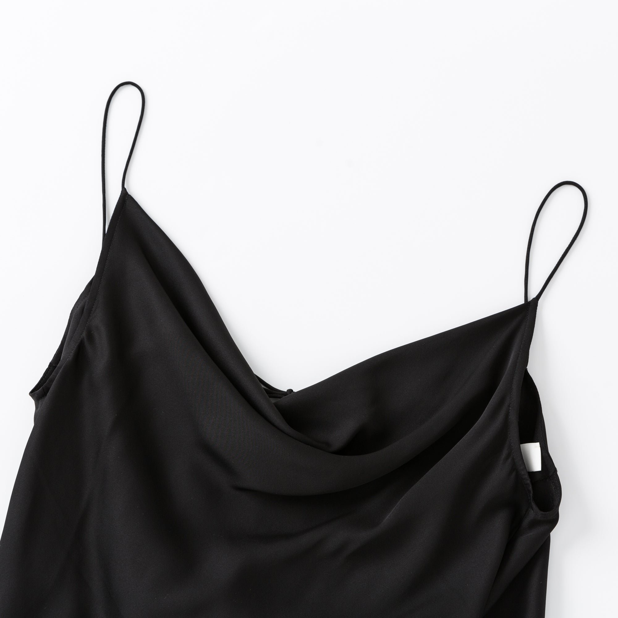 Ther. Black Silk Camisole Top | MADA IN CHINA