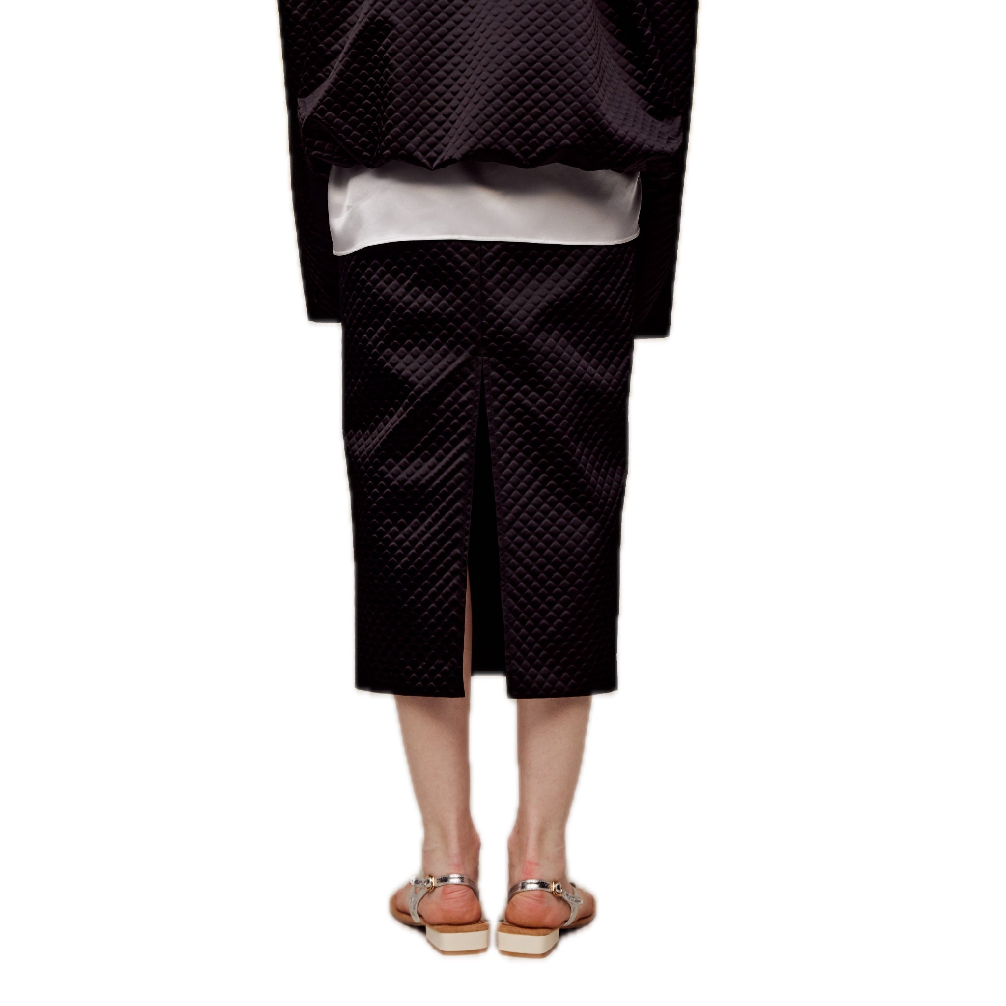 ilEWUOY Black Slit Skirt | MADA IN CHINA