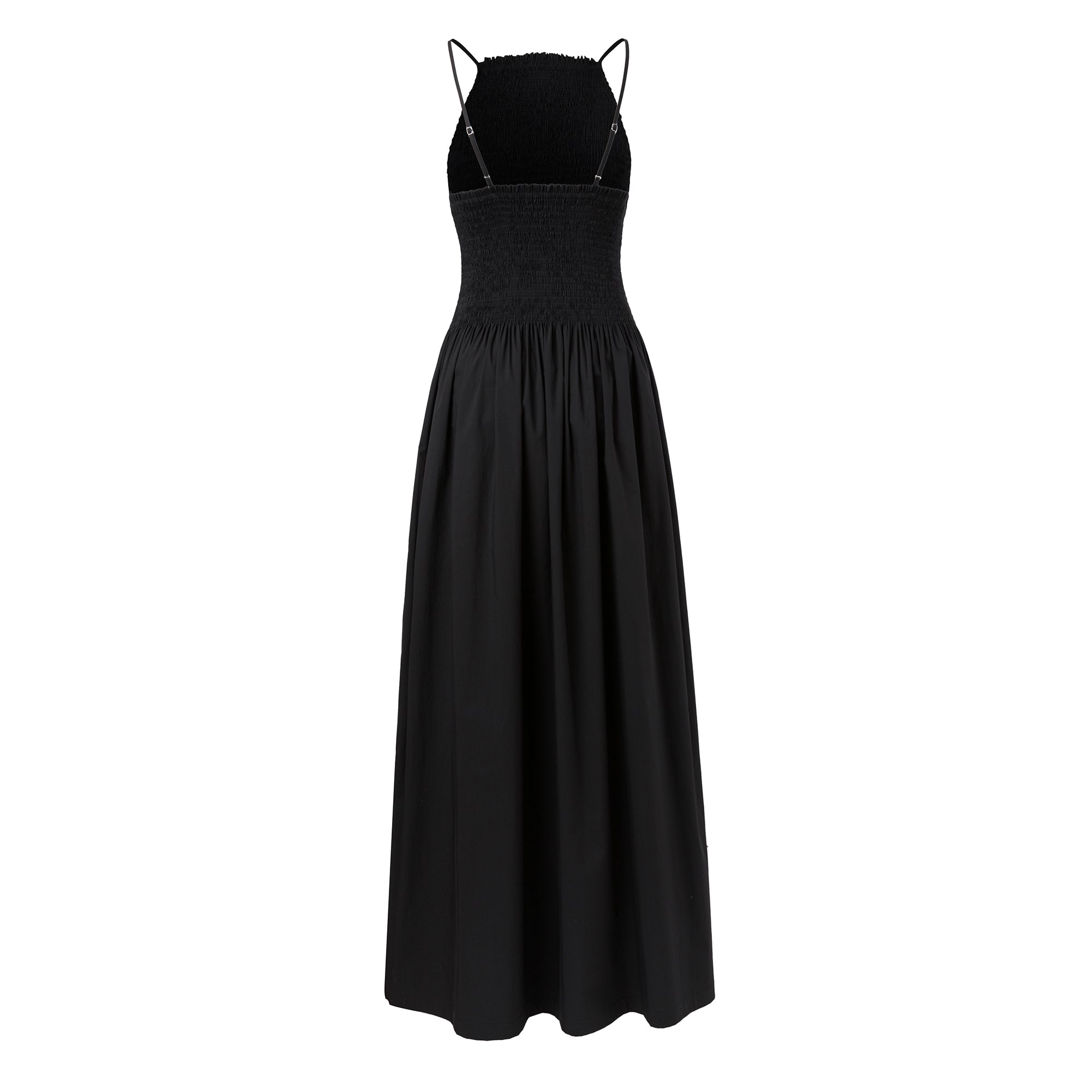 Ther. Black Smocked Trim Dress | MADA IN CHINA