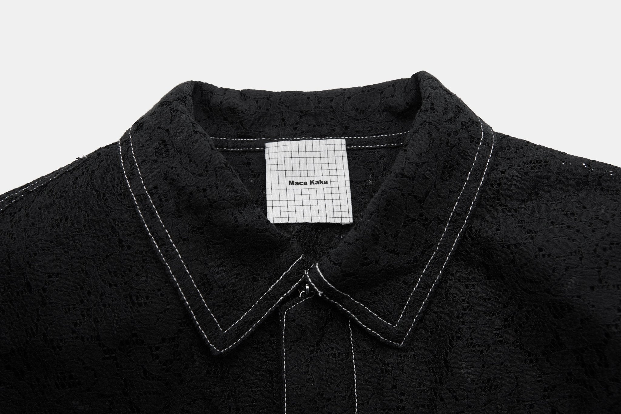 Maca Kaka Black Stitching Lace Jacket | MADA IN CHINA