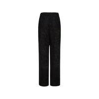 EtheClouds Black Straight - leg Dark Pattern Trousers | MADA IN CHINA