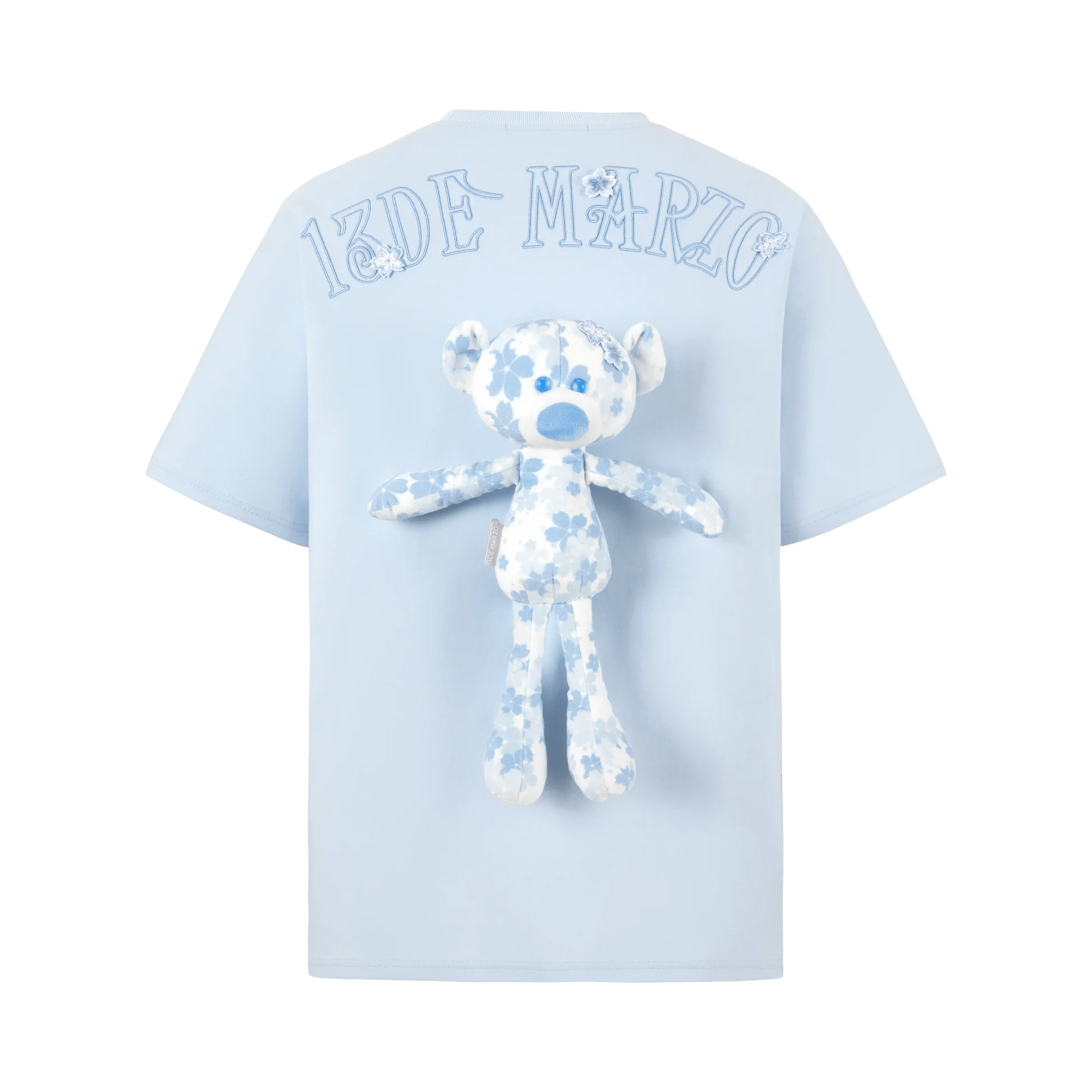 13DE MARZO Blue Bear Sakura Limited T - shirt | MADA IN CHINA