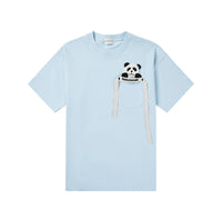 CHARLIE LUCIANO Blue Papa Panda Short Sleeve T - Shirt | MADA IN CHINA