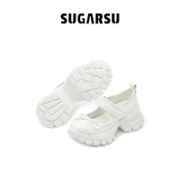 Sugar Su Butterfly Manor Butterfly Dream Series Ballet Mary Jane Shoes In White | MADA IN CHINA