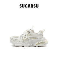 Sugar Su Butterfly Manor Butterfly Dream Series Bubble Sole Clunky Sneaker In White | MADA IN CHINA