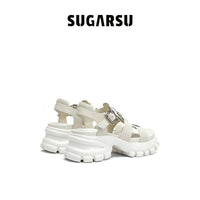 Sugar Su Butterfly Manor Butterfly Dream Series Roman Sandals In White | MADA IN CHINA