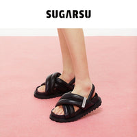 Sugar Su Butterfly Manor Thorns Series Black Sandals | MADA IN CHINA