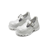 Sugar Su Butterfly Manor Thorns Series Butterfly Buckle Mary Janes Shoes In Silver | MADA IN CHINA
