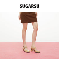 Sugar Su Butterfly Manor Thorns Series Khaki Mid - heel Sandals | MADA IN CHINA