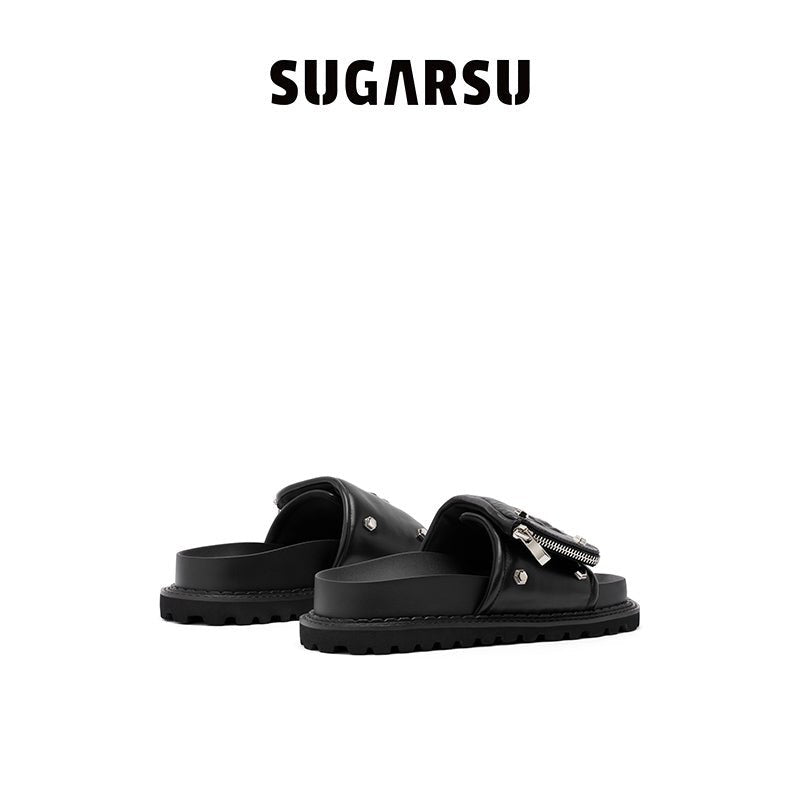 Sugar Su Butterfly Manor Thorns Series Retro Rose Sandals In Black | MADA IN CHINA