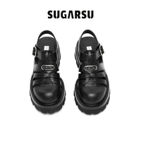 Sugar Su Butterfly Manor Thorns Series Roman Sandals In Black | MADA IN CHINA