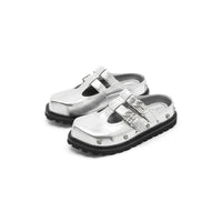 Sugar Su Butterfly Manor Thorns Series Rose Stud Sandal In Silver | MADA IN CHINA