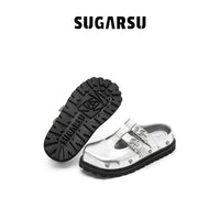 Sugar Su Butterfly Manor Thorns Series Rose Stud Sandal In Silver | MADA IN CHINA
