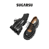 Sugar Su Butterfly Manor Thorns Series Strappy Platform Shoes In Black | MADA IN CHINA