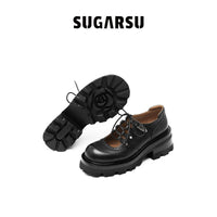 Sugar Su Butterfly Manor Thorns Series Strappy Platform Shoes In Black | MADA IN CHINA