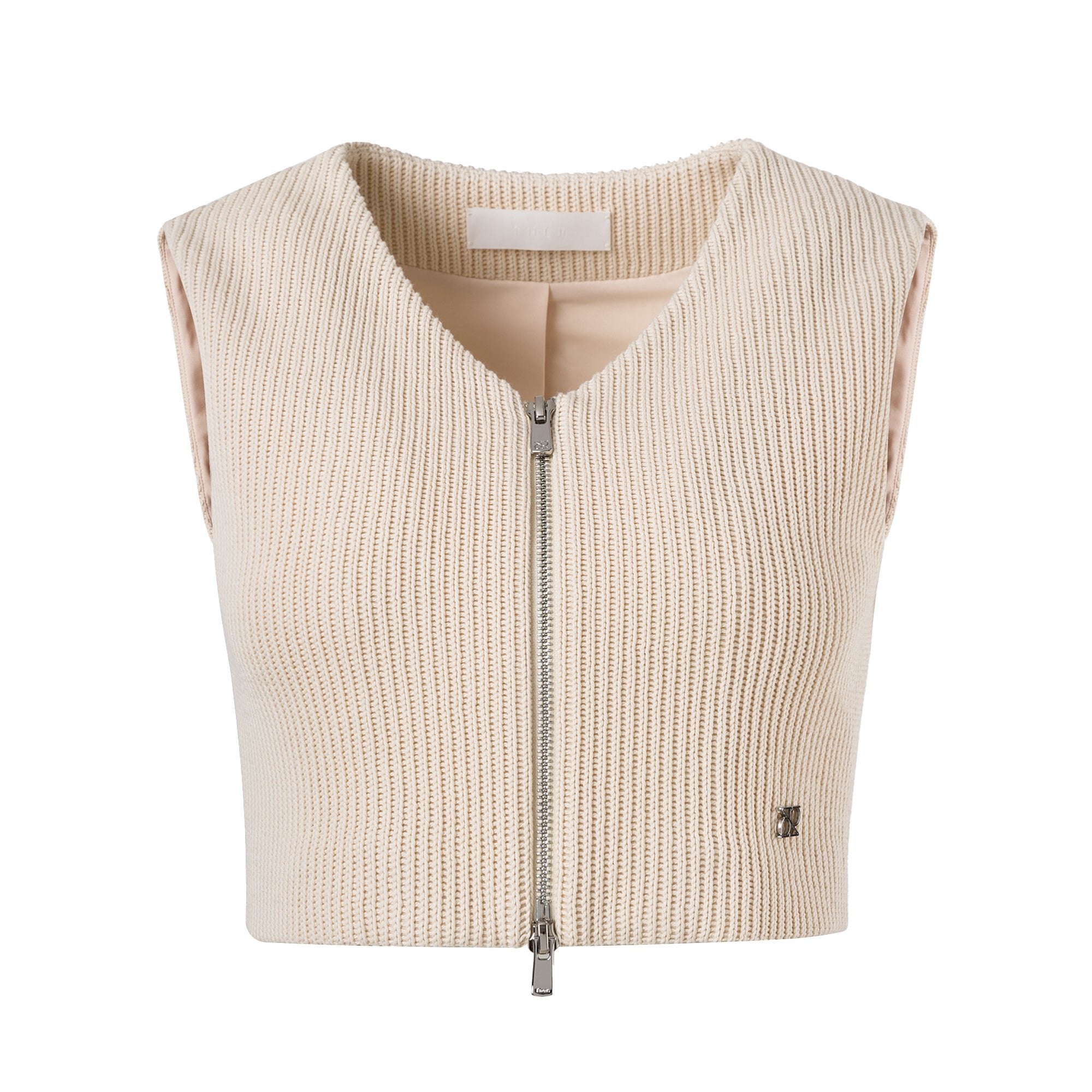 Ther. Canary V-neck Tweed Vest | MADA IN CHINA