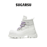 Sugar Su Casual Down Thick Bottom Short Boots White | MADA IN CHINA
