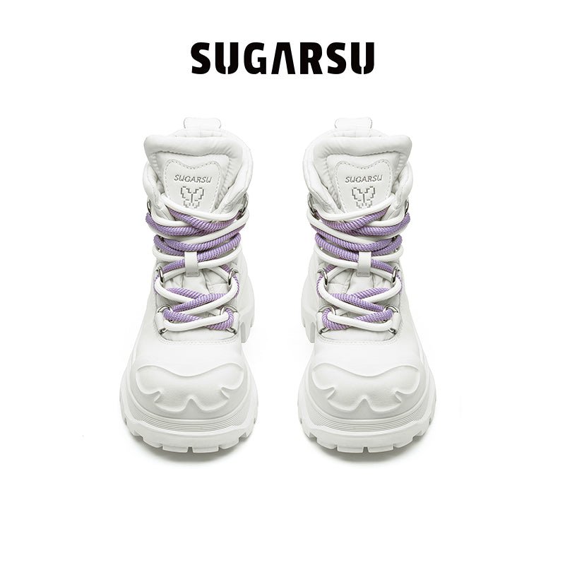 Sugar Su Casual Down Thick Bottom Short Boots White | MADA IN CHINA