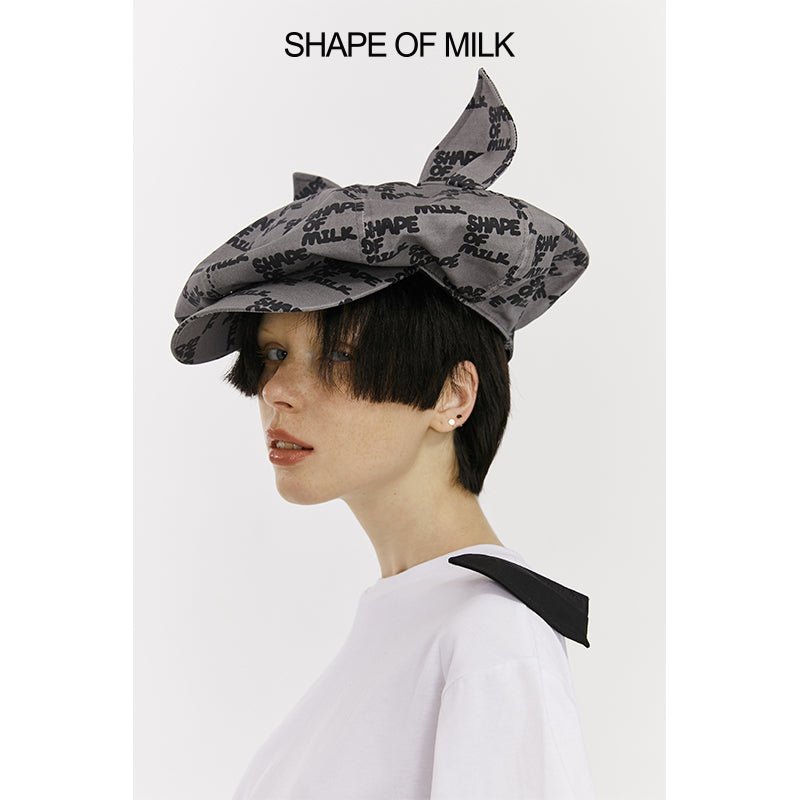 SHAPE OF MILK Cat Ears Newsboy Hat | MADA IN CHINA